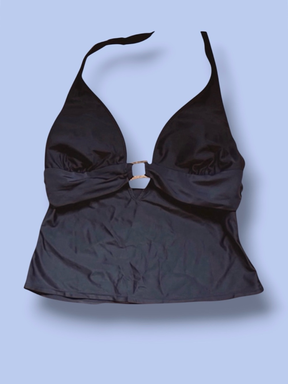 Athletic Works Black Tankini Top Size XL